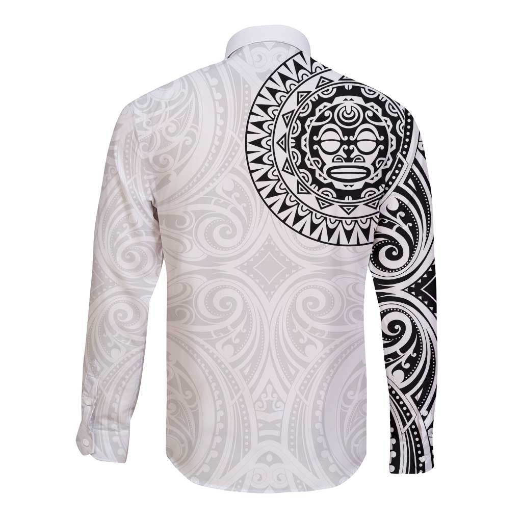 New Zealand Aotearoa Long Sleeve Button Shirt Maori Te Mata O Rongokako LT05 - Polynesian Pride