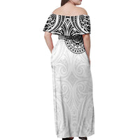 New Zealand Aotearoa Off Shoulder Maxi Dress Maori Te Mata O Rongokako LT05 - Polynesian Pride