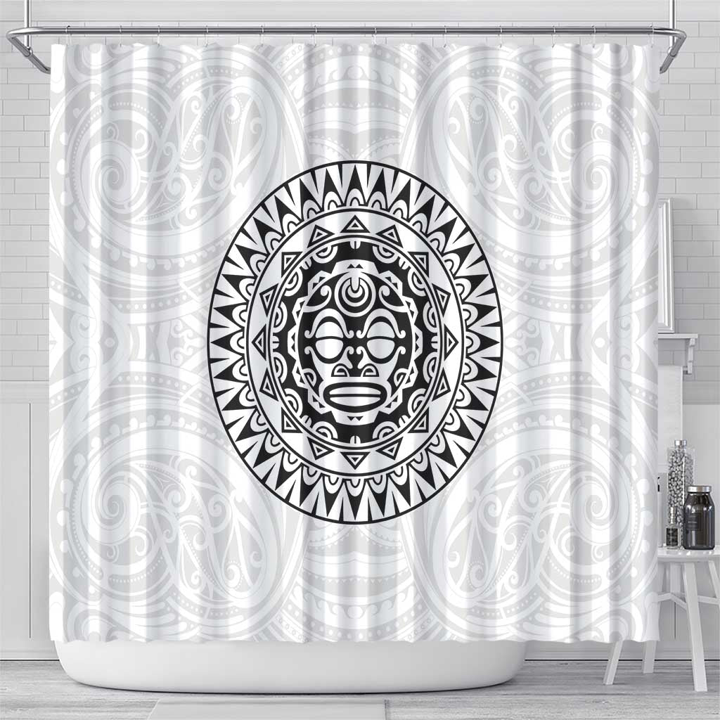 New Zealand Aotearoa Shower Curtain Maori Te Mata O Rongokako LT05 - Polynesian Pride