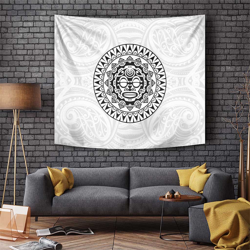 New Zealand Aotearoa Tapestry Maori Te Mata O Rongokako LT05 White - Polynesian Pride