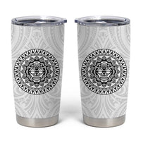 New Zealand Aotearoa Tumbler Cup Maori Te Mata O Rongokako LT05 White - Polynesian Pride
