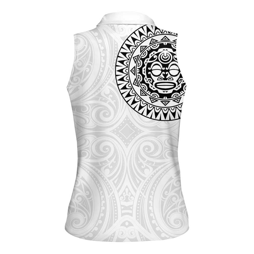 New Zealand Aotearoa Women Sleeveless Polo Shirt Maori Te Mata O Rongokako LT05 - Polynesian Pride