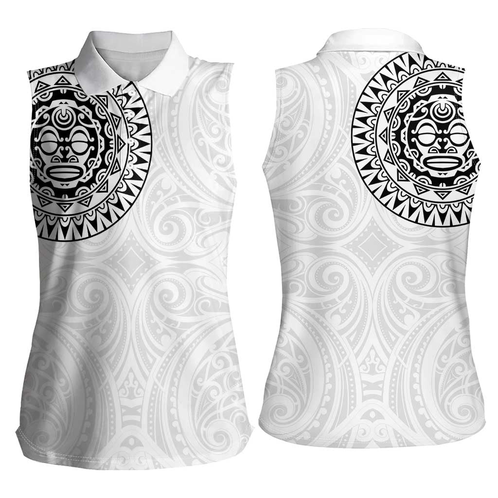 New Zealand Aotearoa Women Sleeveless Polo Shirt Maori Te Mata O Rongokako LT05 - Polynesian Pride