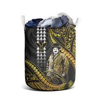Hawaii Kuhio The Citizen Prince Laundry Basket Gold Polynesian Tribal Tattoo
