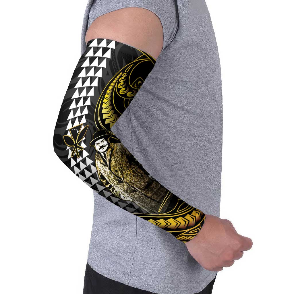 Hawaii Kuhio The Citizen Prince Arm Sleeves Gold Polynesian Tribal Tattoo