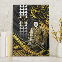 Hawaii Kuhio The Citizen Prince Canvas Wall Art Gold Polynesian Tribal Tattoo