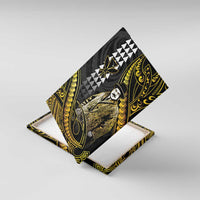 Hawaii Kuhio The Citizen Prince Canvas Wall Art Gold Polynesian Tribal Tattoo
