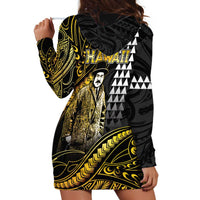 Hawaii Kuhio The Citizen Prince Hoodie Dress Gold Polynesian Tribal Tattoo LT05 - Polynesian Pride