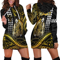 Hawaii Kuhio The Citizen Prince Hoodie Dress Gold Polynesian Tribal Tattoo LT05 - Polynesian Pride