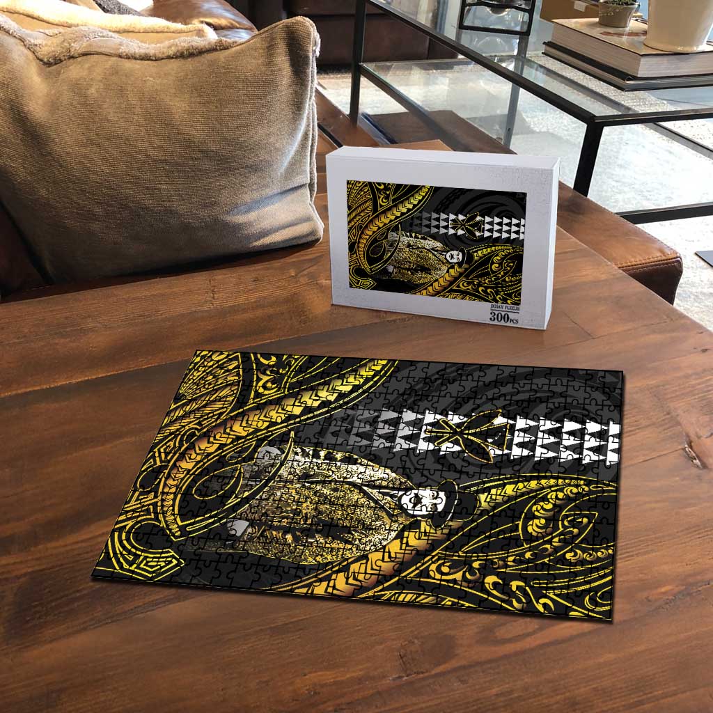 Hawaii Kuhio The Citizen Prince Puzzle Gold Polynesian Tribal Tattoo