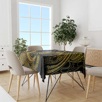 Hawaii Kuhio The Citizen Prince Tablecloth Gold Polynesian Tribal Tattoo
