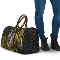 Hawaii Kuhio The Citizen Prince Travel Bag Gold Polynesian Tribal Tattoo