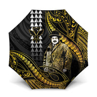 Hawaii Kuhio The Citizen Prince Umbrella Gold Polynesian Tribal Tattoo