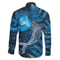 New Zealand Matariki Family Matching Short Sleeve Bodycon Dress and Hawaiian Shirt Maori Koru With Humpback Whale Blue LT05 - Polynesian Pride