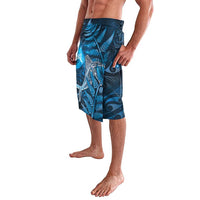 New Zealand Matariki Lavalava Maori Koru With Humpback Whale Blue