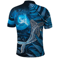 New Zealand Matariki Polo Shirt Maori Koru With Humpback Whale Blue