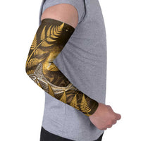 New Zealand Matariki Arm Sleeves Maori Koru With Humpback Whale Gold