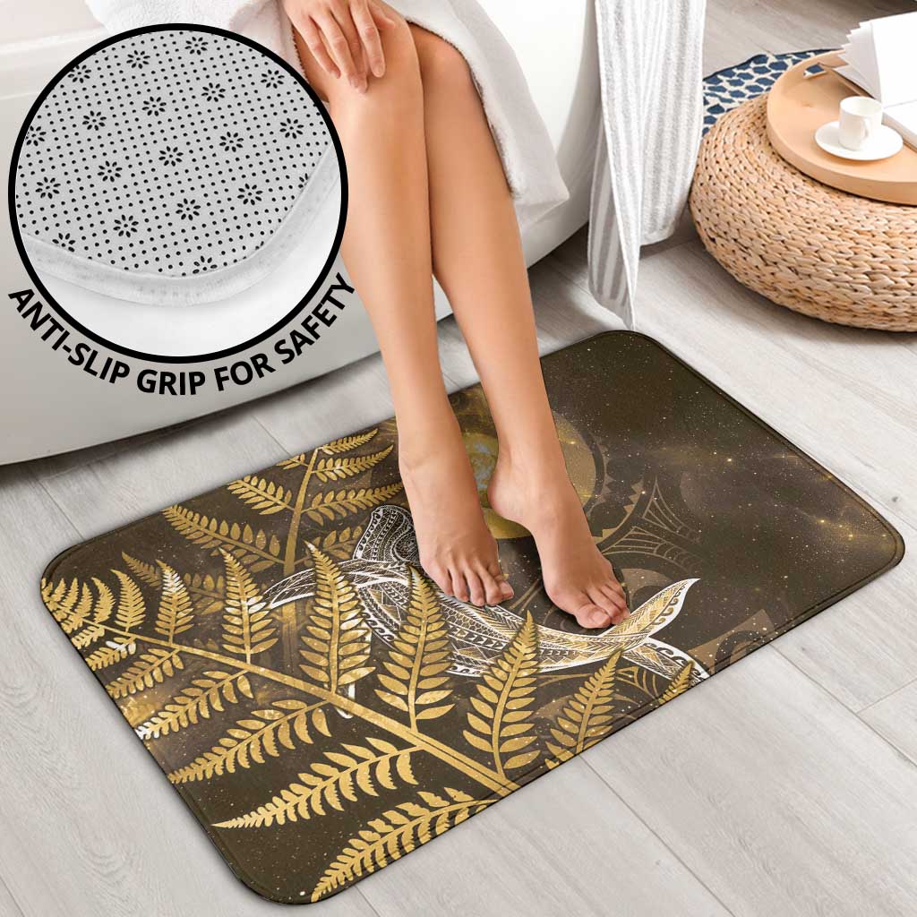 New Zealand Matariki Bathroom Set Maori Koru With Humpback Whale Gold