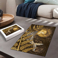 New Zealand Matariki Puzzle Maori Koru With Humpback Whale Gold