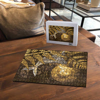New Zealand Matariki Puzzle Maori Koru With Humpback Whale Gold