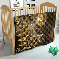 New Zealand Matariki Quilt Maori Koru With Humpback Whale Gold LT05 - Polynesian Pride