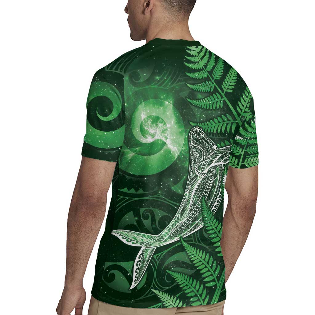 New Zealand Matariki Rugby Jersey Maori Koru With Humpback Whale Green