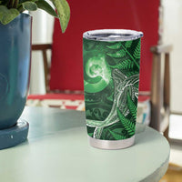 New Zealand Matariki Tumbler Cup Maori Koru With Humpback Whale Green