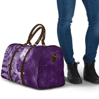 New Zealand Matariki Travel Bag Maori Koru With Humpback Whale Purple LT05 - Polynesian Pride