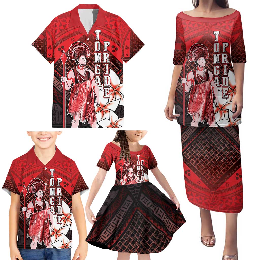 The First King Of Tonga Family Matching Puletasi and Hawaiian Shirt Tongan Pride LT05 - Polynesian Pride