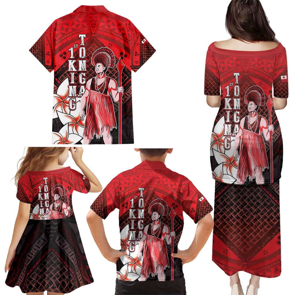 The First King Of Tonga Family Matching Puletasi and Hawaiian Shirt Tongan Pride LT05 - Polynesian Pride