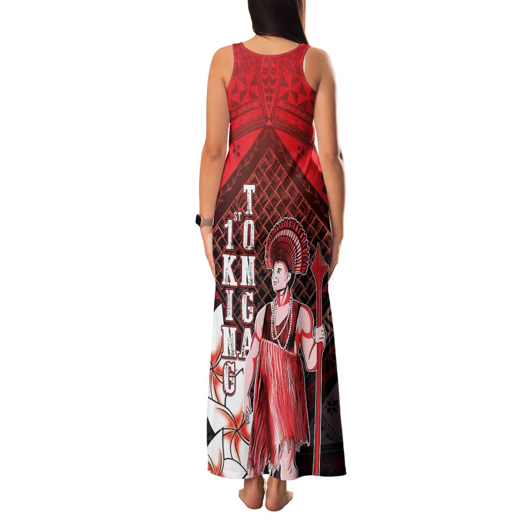 The First King Of Tonga Family Matching Tank Maxi Dress and Hawaiian Shirt Tongan Pride LT05 - Polynesian Pride
