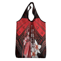 The First King Of Tonga Grocery Bag Tongan Pride