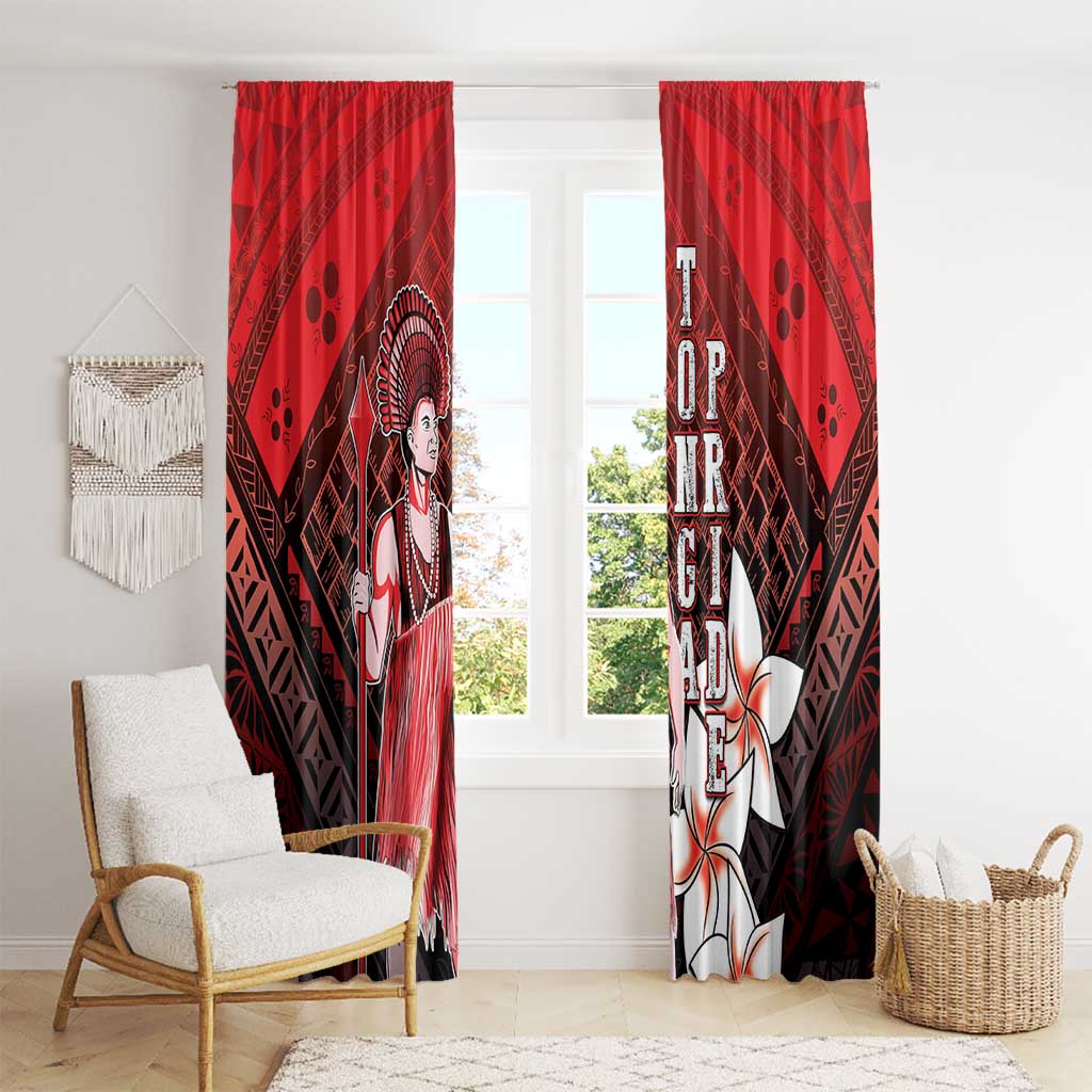 The First King Of Tonga Window Curtain Tongan Pride