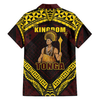 Tonga First King Family Matching Off Shoulder Maxi Dress and Hawaiian Shirt Ahoeitu Know Your Roots LT05 - Polynesian Pride
