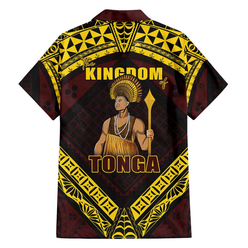 Tonga First King Family Matching Off Shoulder Short Dress and Hawaiian Shirt Ahoeitu Know Your Roots LT05 - Polynesian Pride