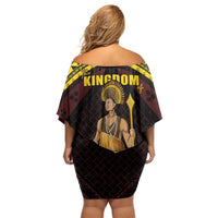 Tonga First King Family Matching Off Shoulder Short Dress and Hawaiian Shirt Ahoeitu Know Your Roots LT05 - Polynesian Pride