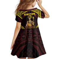 Tonga First King Kid Short Sleeve Dress Ahoeitu Know Your Roots