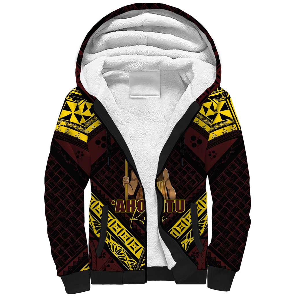 Tonga First King Sherpa Hoodie Ahoeitu Know Your Roots LT05 Unisex Maroon - Polynesian Pride