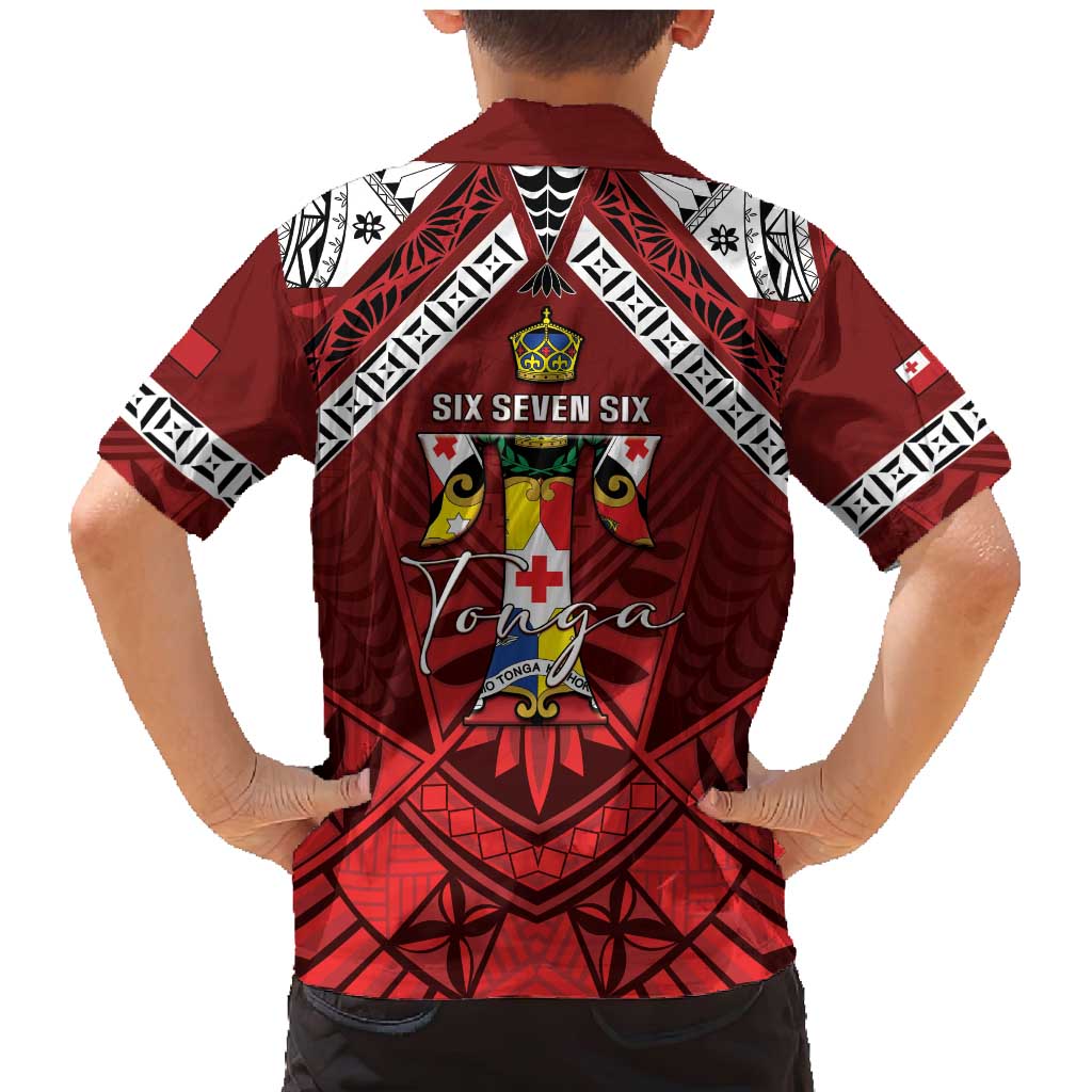 Tonga Emancipation Day Family Matching Mermaid Dress and Hawaiian Shirt Tongan Kupesi Pattern LT05 - Polynesian Pride