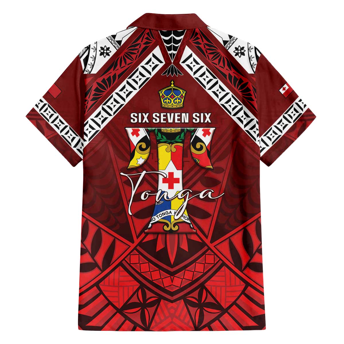 Tonga Emancipation Day Family Matching Off The Shoulder Long Sleeve Dress and Hawaiian Shirt Tongan Kupesi Pattern LT05 - Polynesian Pride
