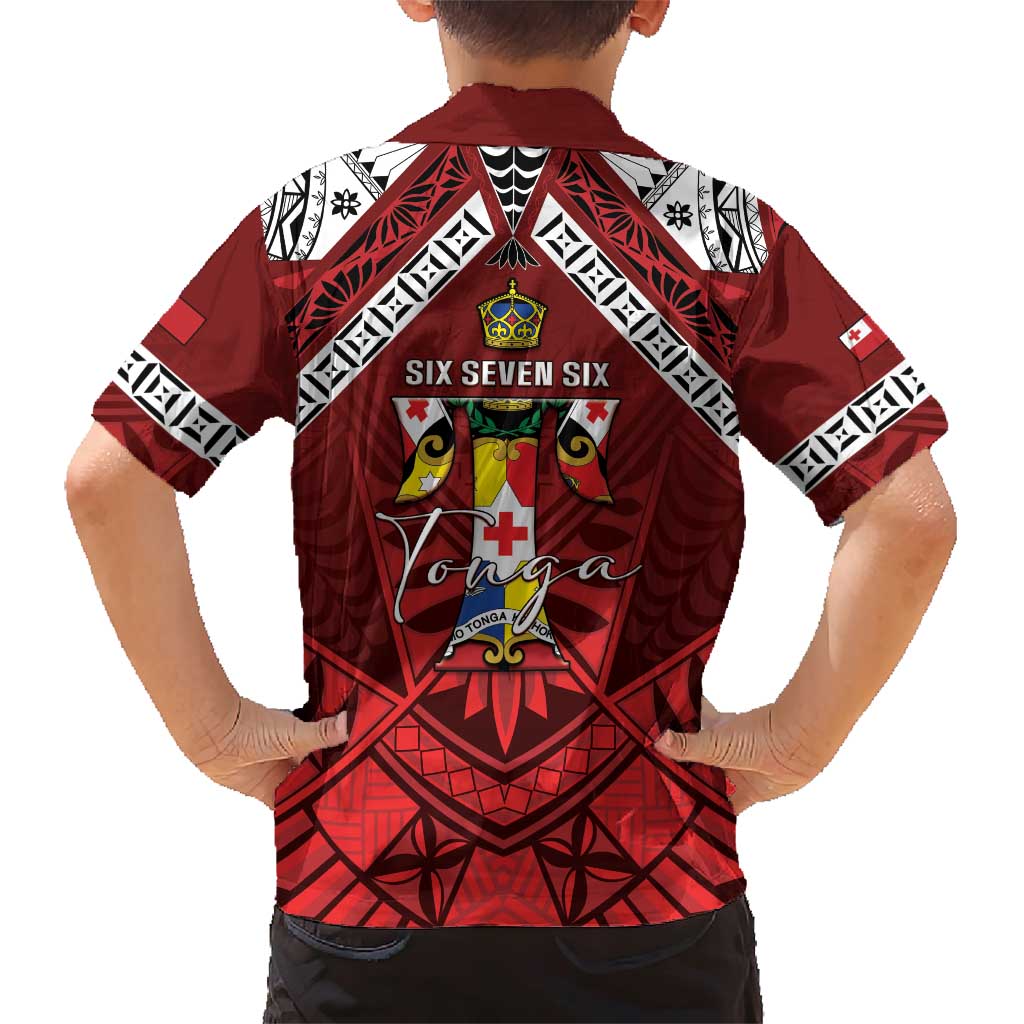 Tonga Emancipation Day Family Matching Short Sleeve Bodycon Dress and Hawaiian Shirt Tongan Kupesi Pattern LT05 - Polynesian Pride