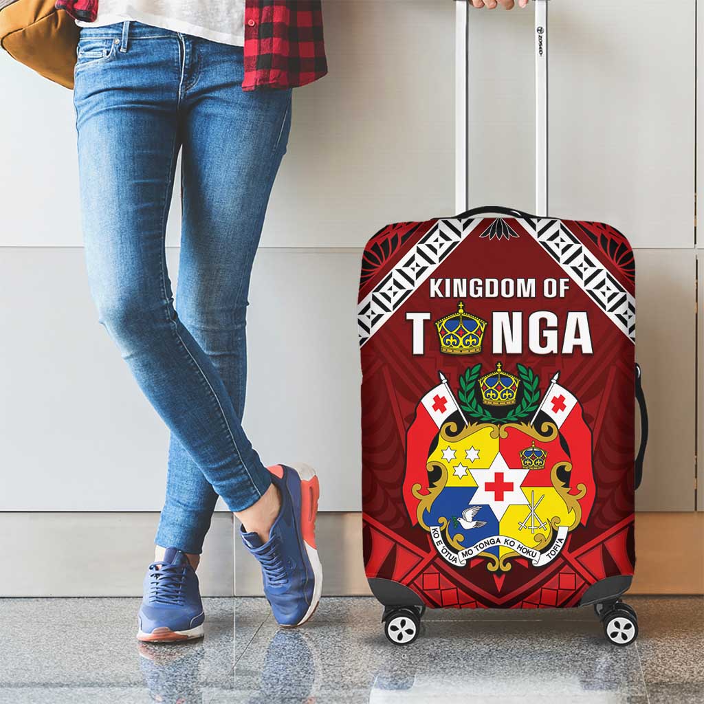Tonga Emancipation Day Luggage Cover Tongan Kupesi Pattern
