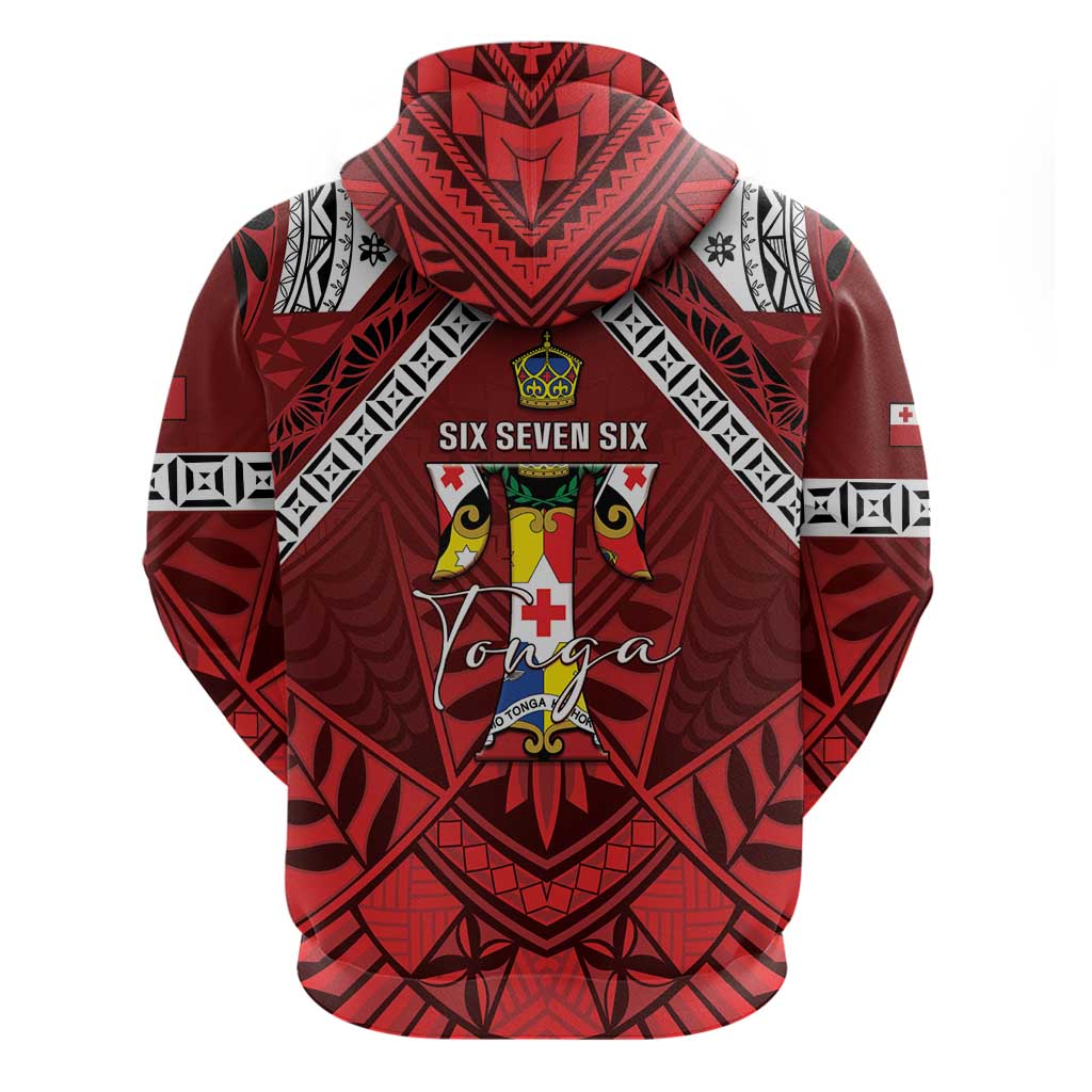 Tonga Emancipation Day Zip Hoodie Tongan Kupesi Pattern LT05 - Polynesian Pride