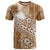 Tonga Kupesi Ngatu T Shirt Vintage Brown Plumeria