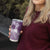 Tonga Kupesi Ngatu Tumbler Cup Vintage Purple Plumeria