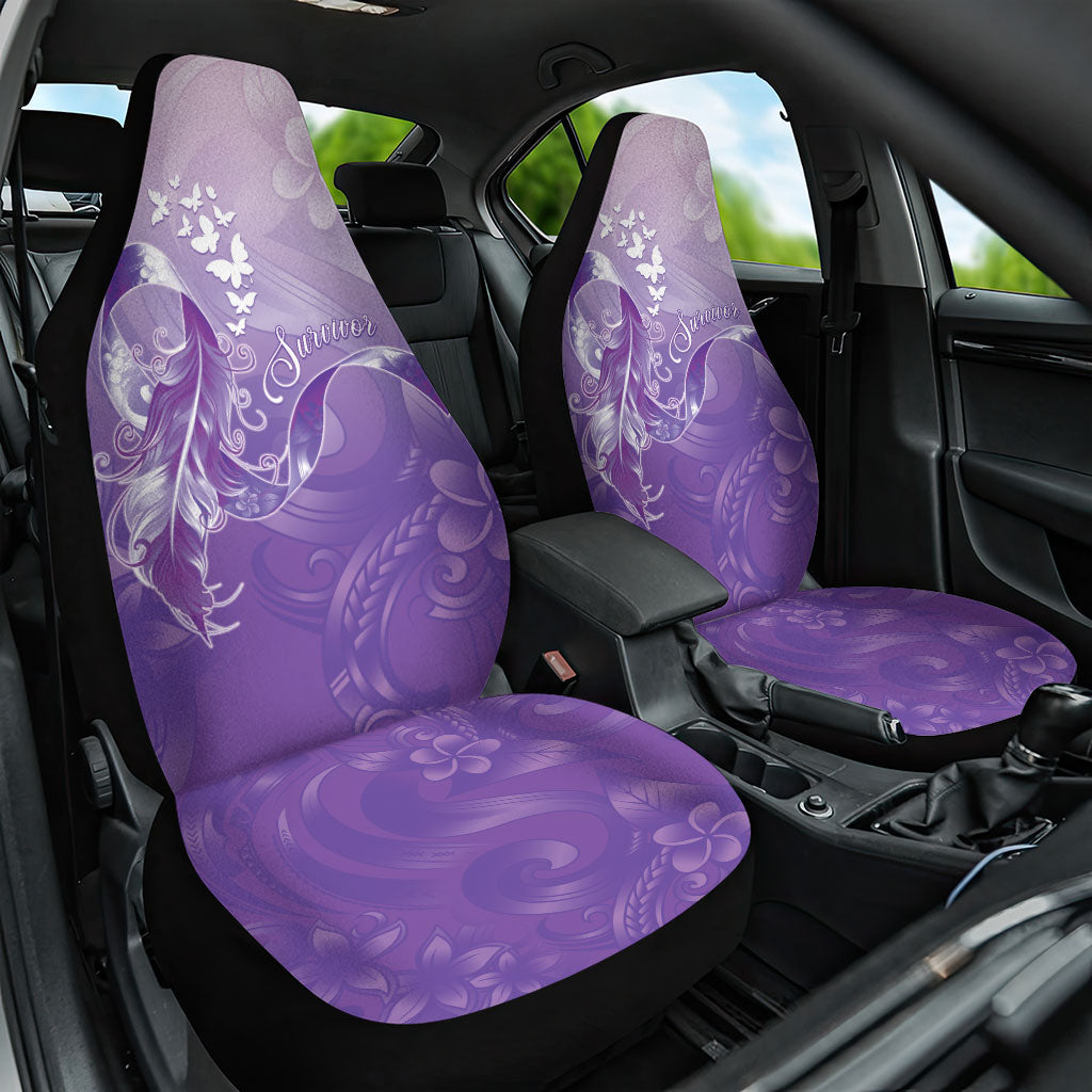 Lupus Awareness Month Car Seat Cover Polynesian Style