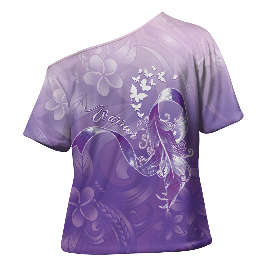 Lupus Awareness Month Cross Shoulder Shirt Polynesian Style