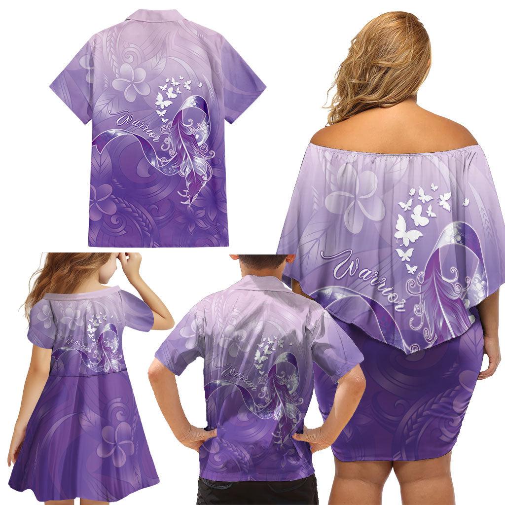 Lupus Awareness Month Family Matching Off Shoulder Short Dress and Hawaiian Shirt Polynesian Style LT05 - Polynesian Pride