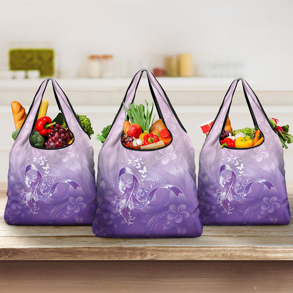 Lupus Awareness Month Grocery Bag Polynesian Style