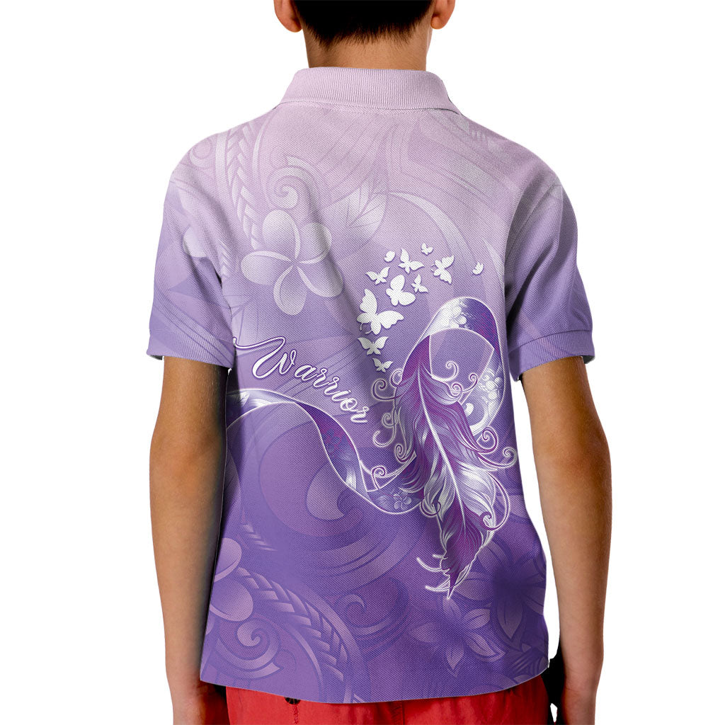 Lupus Awareness Month Kid Polo Shirt Polynesian Style